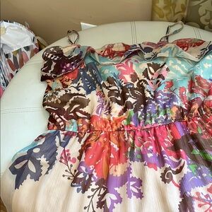 Floral Maxi Dress with Cami Straps like new worn only one time!